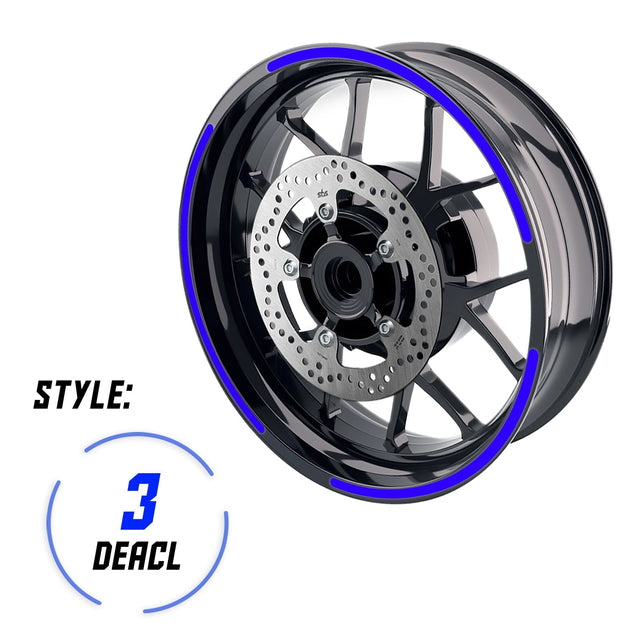 StickerBao Universal 17 inch Motorcycle D01B DOT Standard Edge Rim Sticker Check Rim Wheel Decal  For Ducati