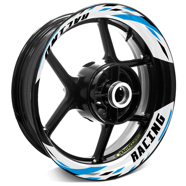 StickerBao Aqua Universal 17 inch Motorcycle J02W Advanced 2-Piece Rim Sticker Inner Edge Wheel Decal For Kawasaki