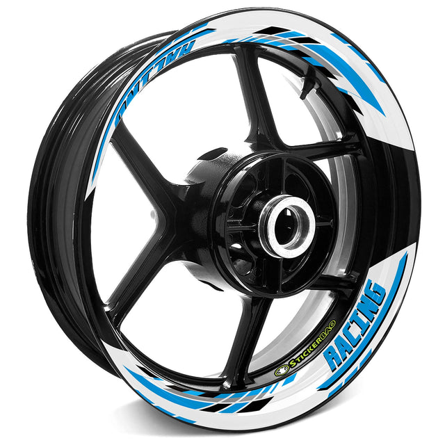 StickerBao Aqua Universal 17 inch Motorcycle J03W Advanced 2-Piece Rim Sticker Inner Edge Wheel Decal For Kawasaki