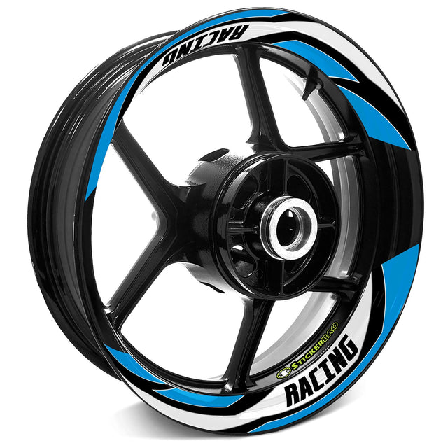 StickerBao Aqua J09W Advanced 2-Piece Rim Sticker Universal Motorcycle 17 inch Rim Wheel Decal For Triumph