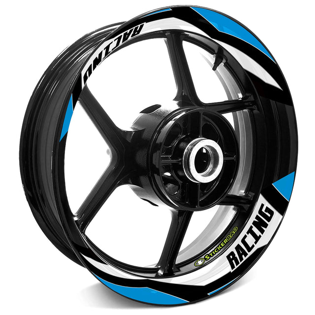 StickerBao Aqua 17 inch J10W Advanced 2-Piece Rim Sticker Universal Motorcycle Rim Wheel Decal For Honda