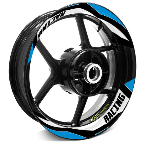 StickerBao Aqua J10W Advanced 2-Piece Rim Sticker Universal Motorcycle 17 inch Inner Edge Wheel Decal For Ducati