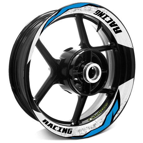 StickerBao Aqua 17 inch J11W Advanced 2-Piece Rim Sticker Universal Motorcycle Rim Wheel Decal For Yamaha