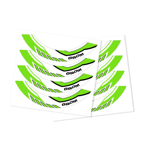 For Honda GROM Logo Raz 03 12 inch  Rim Wheel Stickers RR03W 2-Piece Decal.