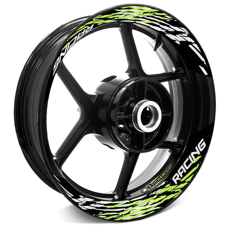 17 inch Rim Wheel Stickers S07B 2-Piece Decal |  For Suzuki GSX-R 600 750 1000.