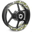 Short Road bike stickers 12-19 inch Rim Wheel Stickers Customized Pattern 2-Piece Decal.