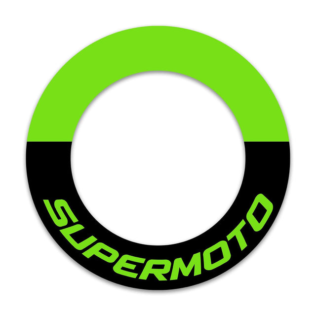 17 inch Rim Wheel Stickers OG01B SUPERMOTO Half Whole Rim Decal | For Kawasaki KX80 KX85 KXF450 KXF250.