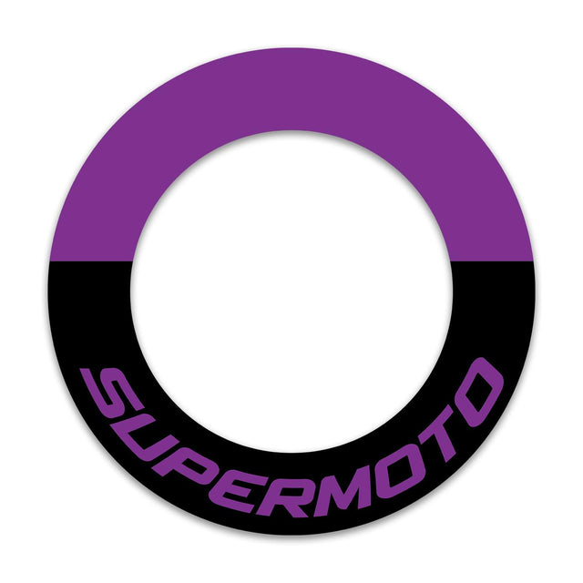 17 inch Rim Wheel Stickers OG01B SUPERMOTO Half Whole Rim Decal | For Kawasaki KX80 KX85 KXF450 KXF250.