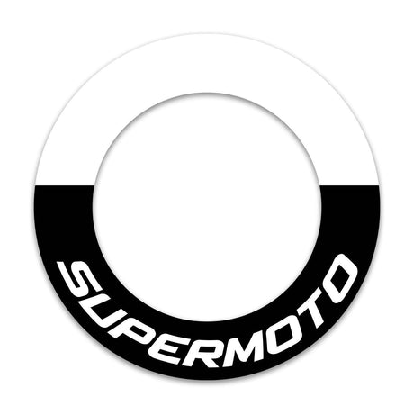 17 inch Rim Wheel Stickers OG01B SUPERMOTO Half Whole Rim Decal | For Kawasaki KX80 KX85 KXF450 KXF250.