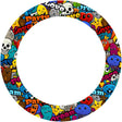 Graffiti Characters T11 Wheel Sticker Whole Rim | For Yamaha MT09 MT10 MT07 MT01.