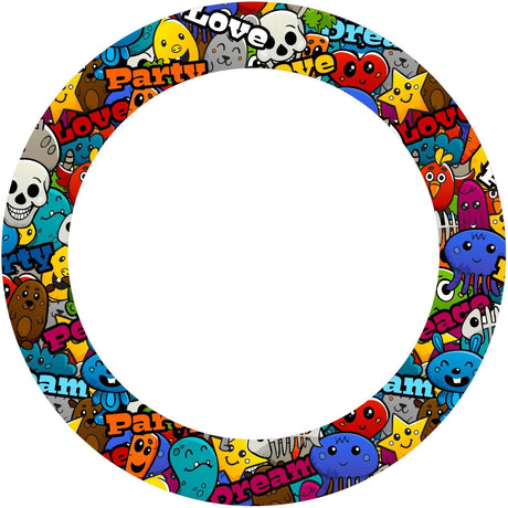 Graffiti Characters T11 Wheel Sticker Whole Rim | For Yamaha MT09 MT10 MT07 MT01.