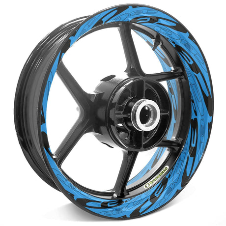 For Honda CB Logo CB600F CB900F 17 inch Rim Wheel Stickers TA001 Whole Rim Decal.