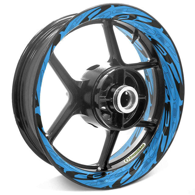 For Honda CB Logo CB600F CB900F 17 inch Rim Wheel Stickers TA001 Whole Rim Decal.