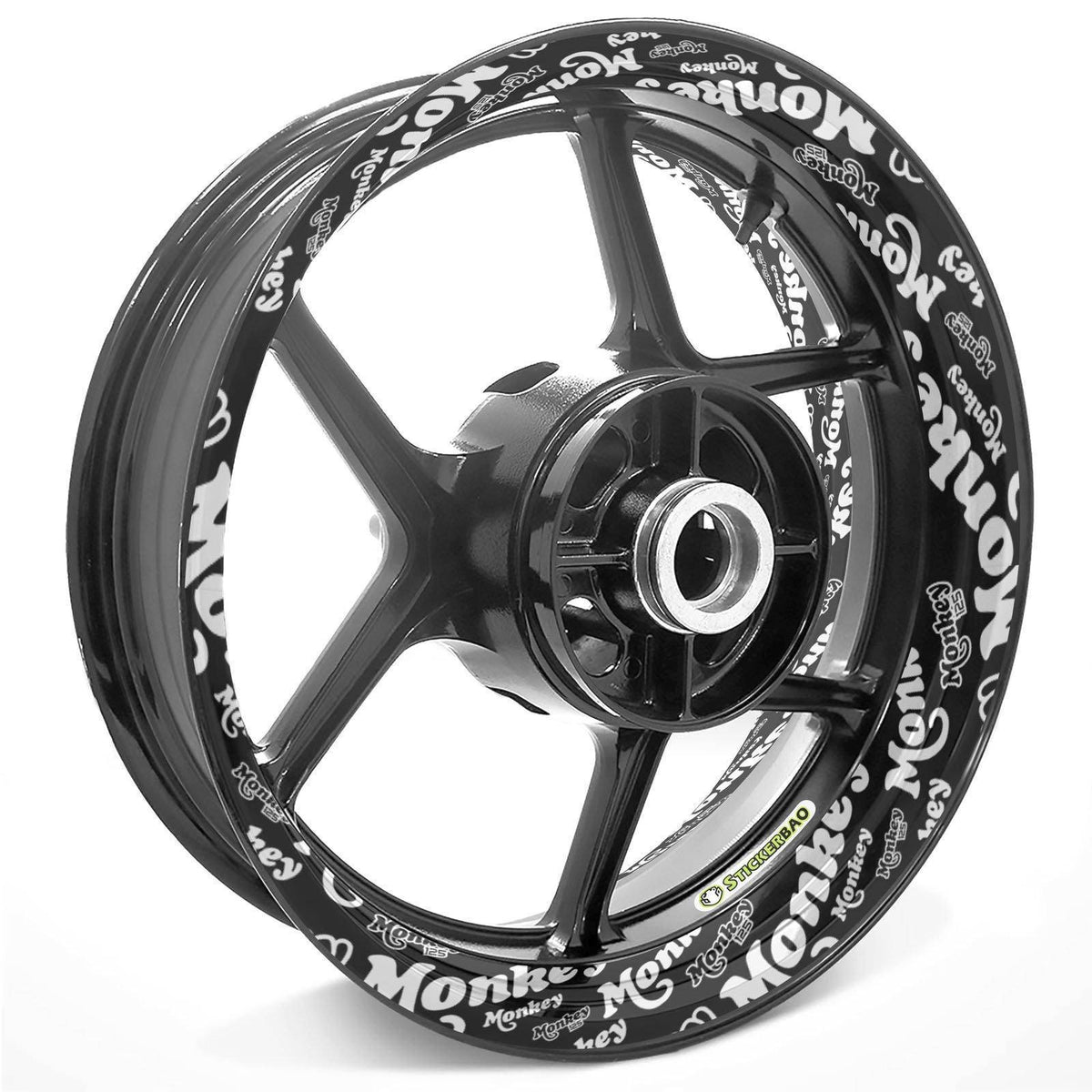 For Honda Monkey Logo Z125M 12 inch Rim Wheel Stickers TA001 Whole Rim