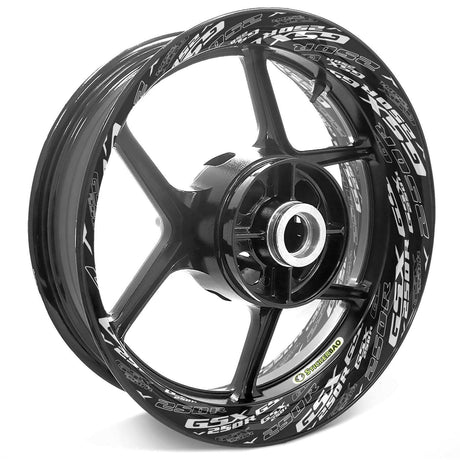For Suzuki GSX-R 250 GSX250R Logo 17 inch Rim Wheel Stickers TA001 Whole Rim Decal.