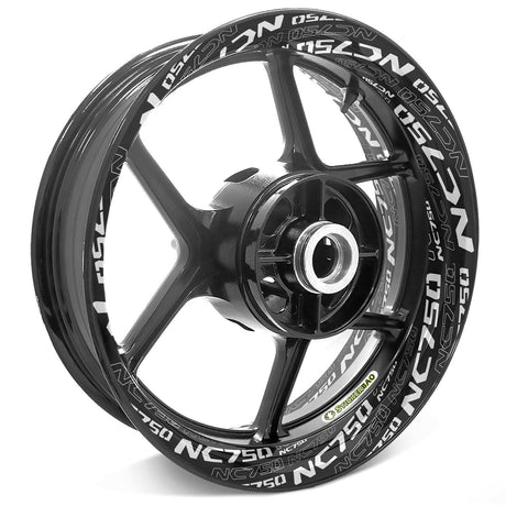 For Honda NC750 Logo 17 inch Rim Wheel Stickers TA001 Whole Rim Decal.