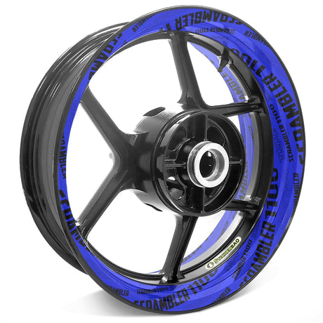 For Ducati Scrambler 1100 Logo 17 inch Rim Wheel Stickers TA001 Whole Rim Decal.