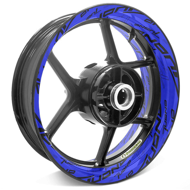 For Aprilia Tuono Logo Tuono 125 200 660 V4 17 inch Rim Wheel Stickers TA001 Whole Rim Decal.