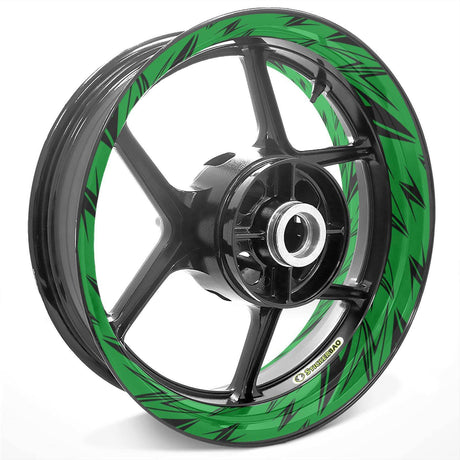 For Kawasaki Z Logo Z900 Z1000 17 inch Rim Wheel Stickers TA001 Whole Rim Decal.