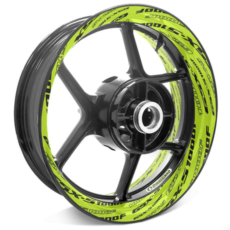 For Suzuki GSX-S 1000F Logo 17 inch Rim Wheel Stickers TA001 Whole Rim Decal.