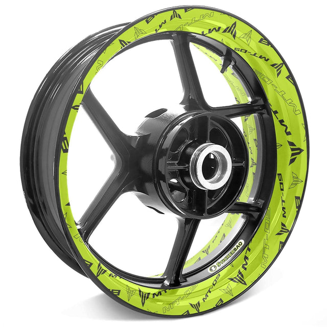 For Yamaha MT-09 MT09 Logo 17 inch Rim Wheel Stickers TA001 Whole Rim Decal.