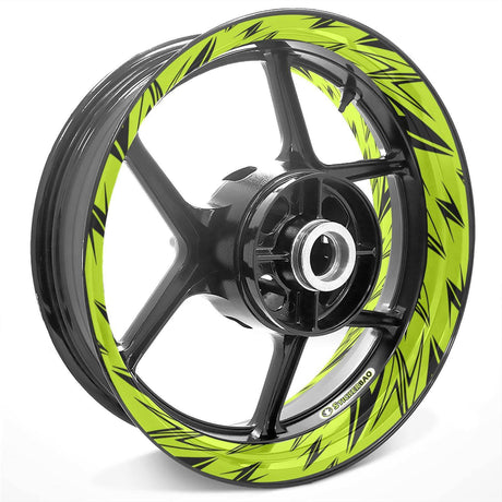 For Kawasaki Z Logo Z900 Z1000 17 inch Rim Wheel Stickers TA001 Whole Rim Decal.