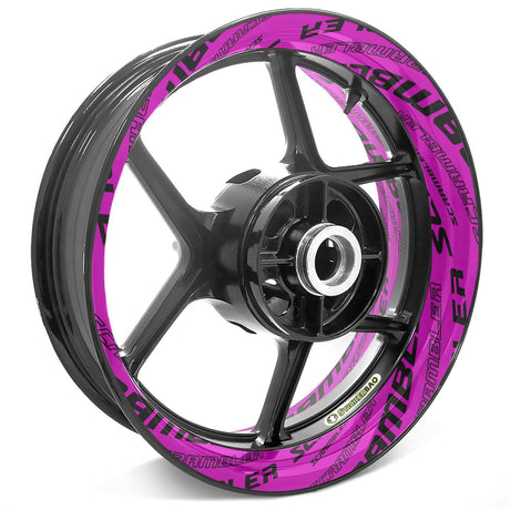 For Triumph Scrambler Logo 17 inch Rim Wheel Stickers TA001 Whole Rim Decal.