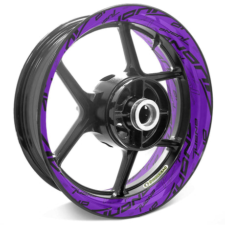 For Aprilia Tuono Logo Tuono 125 200 660 V4 17 inch Rim Wheel Stickers TA001 Whole Rim Decal.