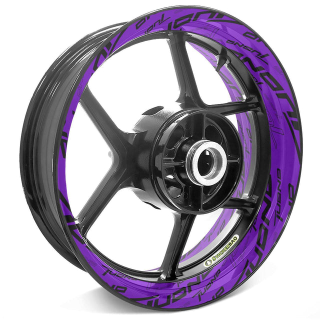 For Aprilia Tuono Logo Tuono 125 200 660 V4 17 inch Rim Wheel Stickers TA001 Whole Rim Decal.