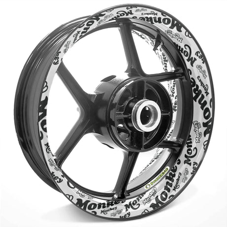 For Honda Monkey Logo Z125M 12 inch  Rim Wheel Stickers TA001 Whole Rim Decal.