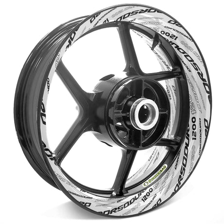 For Aprilia Dorsoduro 1200 Logo SMV1200  17 inch Rim Wheel Stickers TA001 Whole Rim Decal.
