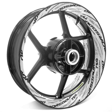 For Aprilia Dorsoduro 750 Logo SMV750 17 inch Rim Wheel Stickers TA001 Whole Rim Decal.