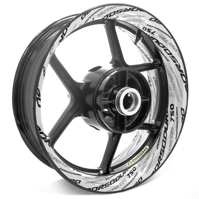 For Aprilia Dorsoduro 750 Logo SMV750 17 inch Rim Wheel Stickers TA001 Whole Rim Decal.