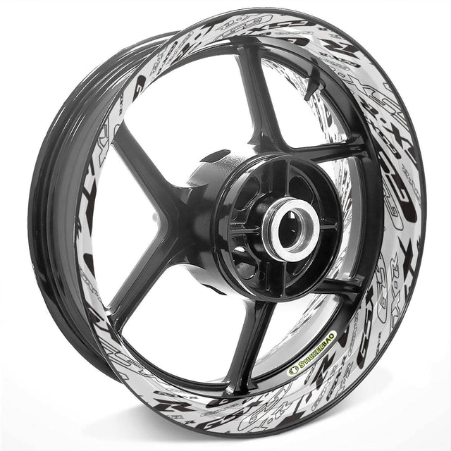 For Suzuki GSX-R Logo GSX-R 750 1000 17 inch Rim Wheel Stickers TA001 Whole Rim Decal.