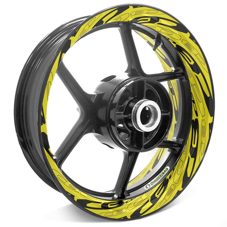 For Honda CB Logo CB600F CB900F 17 inch Rim Wheel Stickers TA001 Whole Rim Decal.
