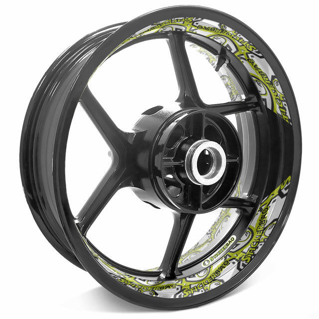Fits 12-19 inch Rim Wheel Stickers Customized Pattern For Inner Rim Decal.