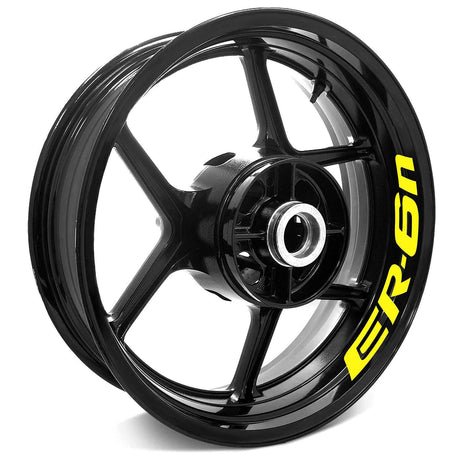 For Kawasaki ER-6N 05-21 Logo 17 inch Rim Wheel Stickers WSSB Inner Rim Decal.