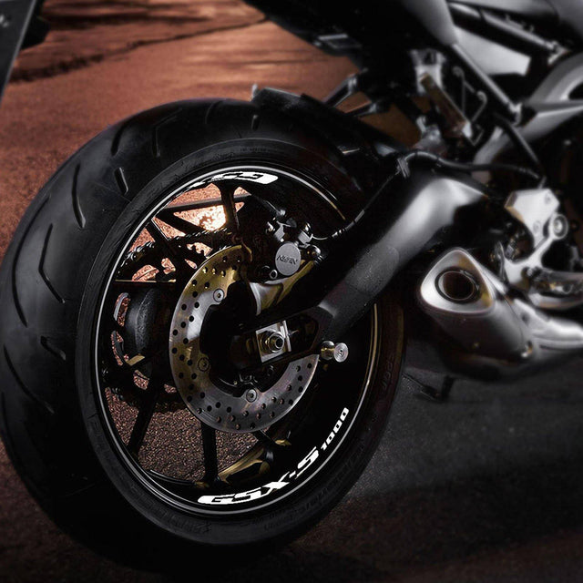 For Suzuki GSXS1000 16-22 Logo 17 inch Rim Wheel Stickers WSSB Inner Rim Decal.