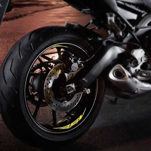For Aprilia RSV1000 R Mille Logo 17 inch Rim Wheel Stickers WSSB Inner Rim Decal.