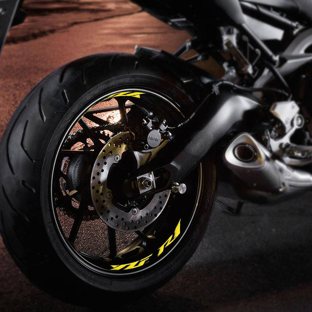 For Yamaha YZF R1 98-18 Logo 17 inch Rim Wheel Stickers WSSB Inner Rim Decal.