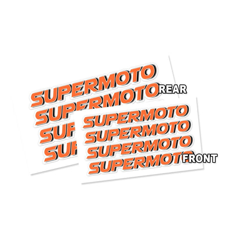 17 inch Rim Wheel Stickers SUPERMOTO-31 Dirt Bike Inner Rim Decal | For Yamaha WR250R XT250X Kawasaki KXF450 - StickerBao Wheel Sticker Store