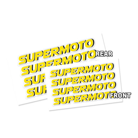 17 inch Rim Wheel Stickers SUPERMOTO-31 Dirt Bike Inner Rim Decal | For Yamaha WR250R XT250X Kawasaki KXF450 - StickerBao Wheel Sticker Store