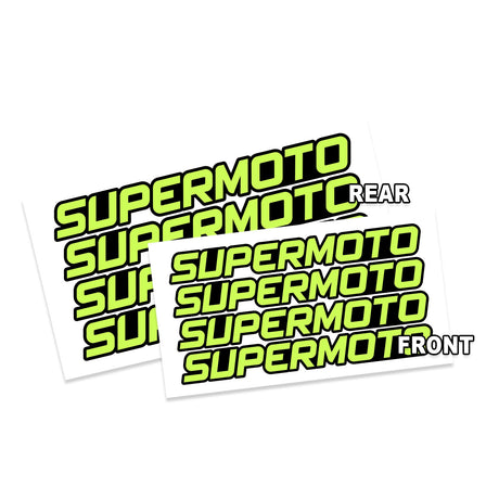 17 inch Rim Wheel Stickers SUPERMOTO Dirt Bike Inner Rim Decal | For Suzuki DR-Z400SM Honda CRF150 - StickerBao Wheel Sticker Store