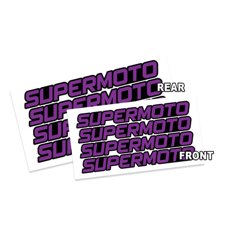 17 inch Rim Wheel Stickers SUPERMOTO Dirt Bike Inner Rim Decal | For Suzuki DR-Z400SM Honda CRF150 - StickerBao Wheel Sticker Store
