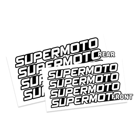 17 inch Rim Wheel Stickers SUPERMOTO Dirt Bike Inner Rim Decal | For Suzuki DR-Z400SM Honda CRF150 - StickerBao Wheel Sticker Store