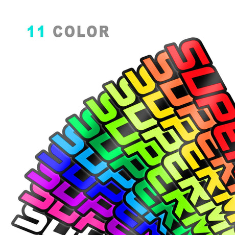 17 inch Rim Wheel Stickers SUPERMOTO Dirt Bike Inner Rim Decal | For Suzuki DR-Z400SM Honda CRF150 - StickerBao Wheel Sticker Store