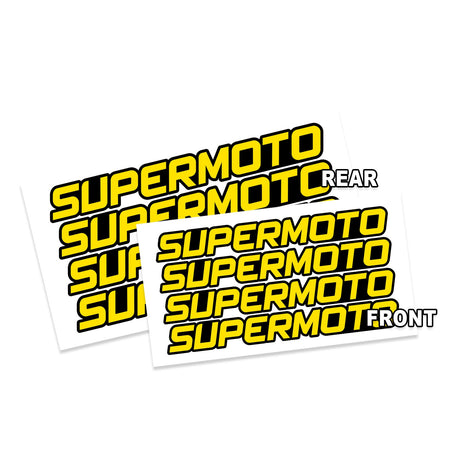 17 inch Rim Wheel Stickers SUPERMOTO Dirt Bike Inner Rim Decal | For Suzuki DR-Z400SM Honda CRF150 - StickerBao Wheel Sticker Store
