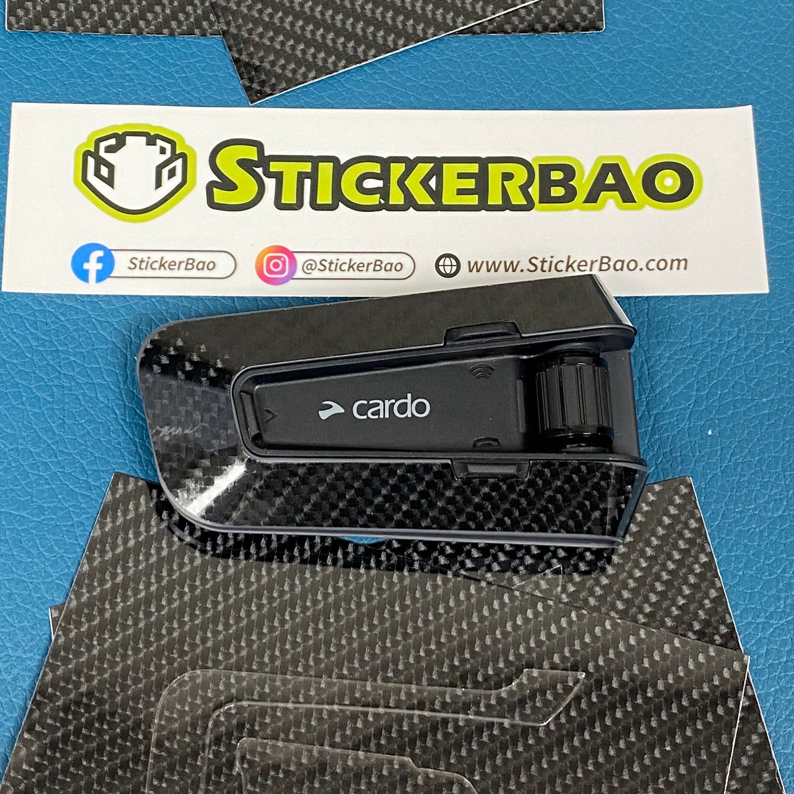 For Cardo Packtalk Edge Use Carbon Fiber Protection Decal Stickers Motorcycle Accessories