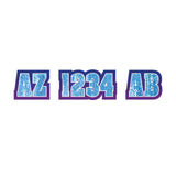 Custom Boat Registration Numbers Stickers Letter Decal 2pcs - Texture Blue C058