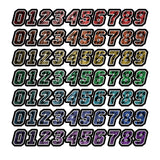 T08 Custom Racing Number Stickers Track Day Number Decals Rally Car Motocross Off-Road Bike - StickerBao Wheel Sticker Store